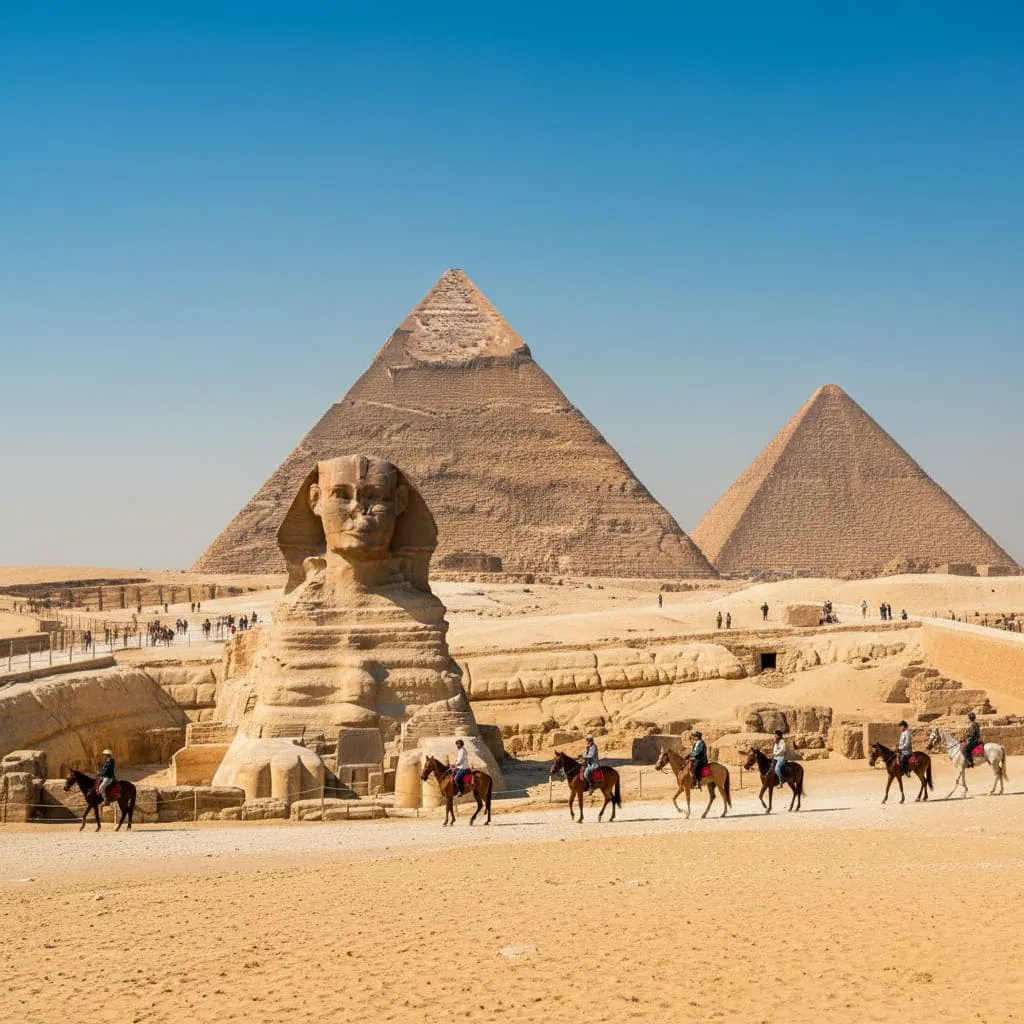 Marsa Alam to Giza pyramids plane trip